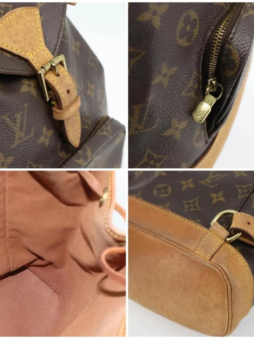 LOUIS VUITTON Monogram Montsouris PM Backpack M51137 LV Auth bs35318A